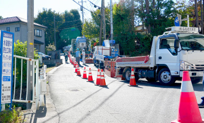 川口市でチューブテックスR工法での実施工